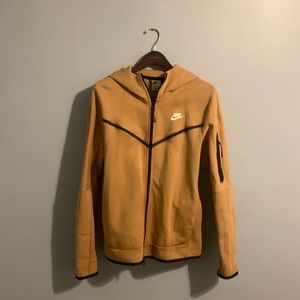 Nike Tech Zip Up Fleece Gold Size M